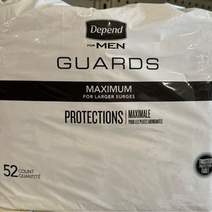 Depend Men’s Maximum guards